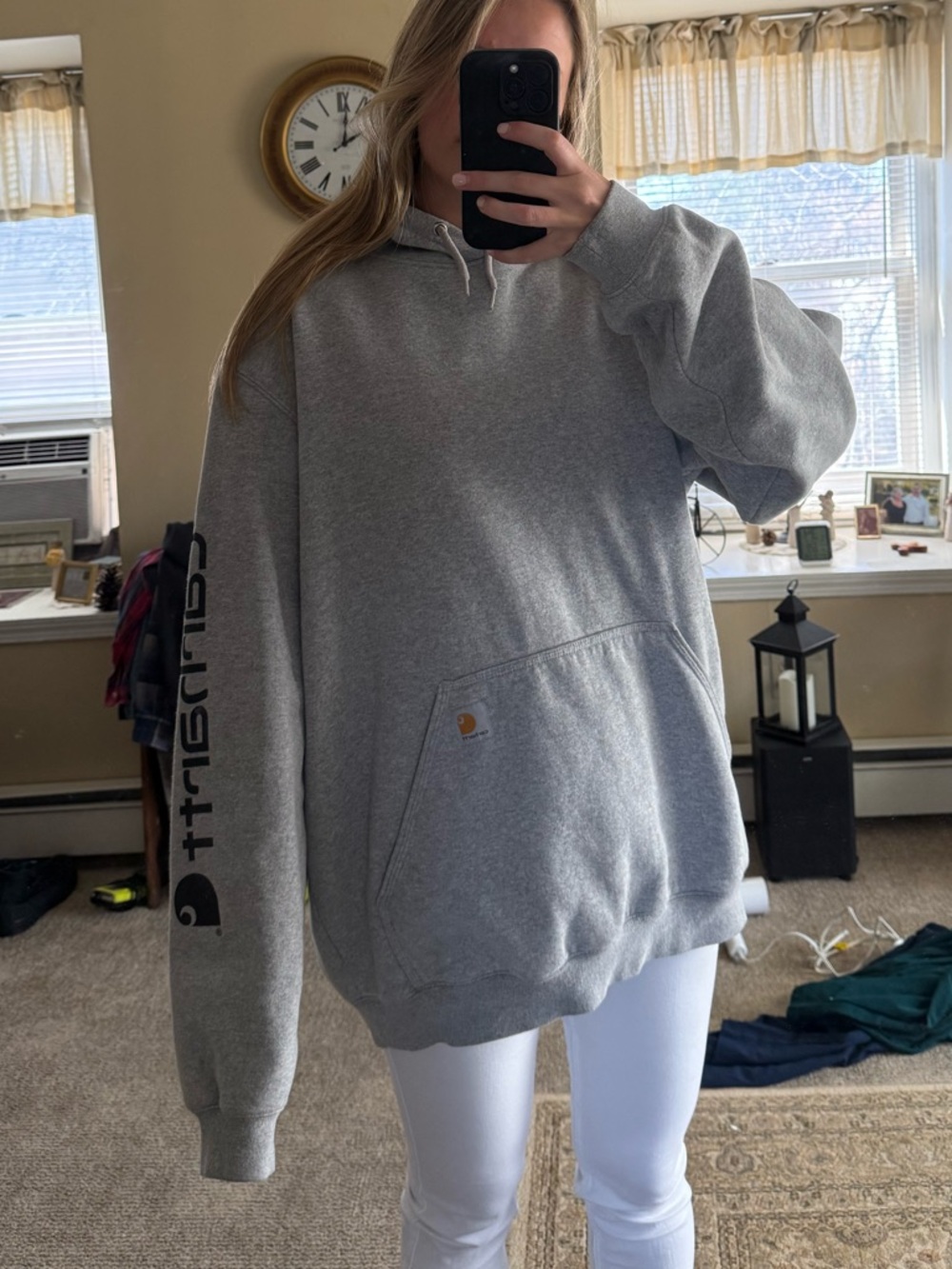 Carhartt Gray Crewneck Pullover Sweatshirt